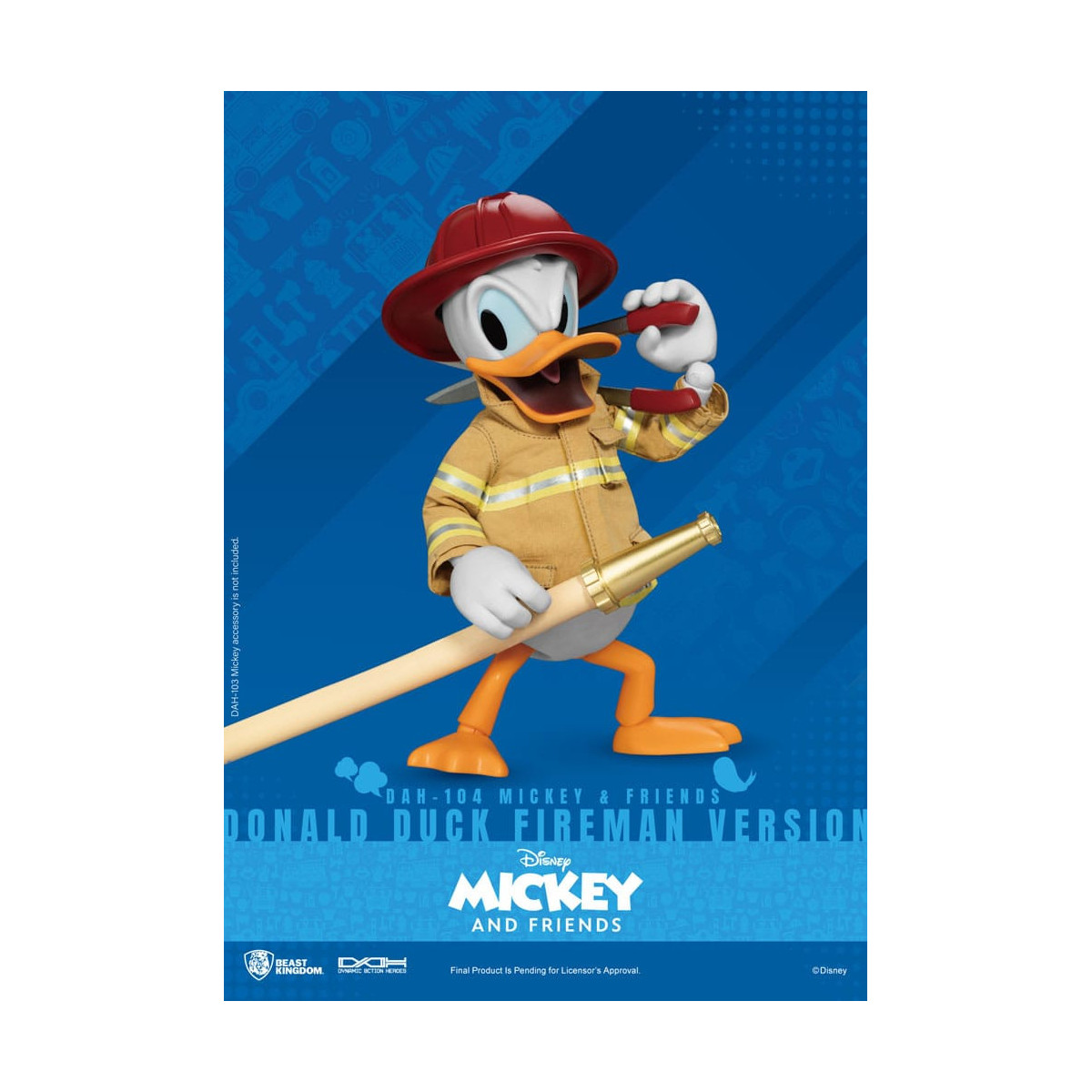 Beast Kingdom - Topolino & Friends - Paperino Pompiere Ver. action figure Dynamic Action Heroes 1/9