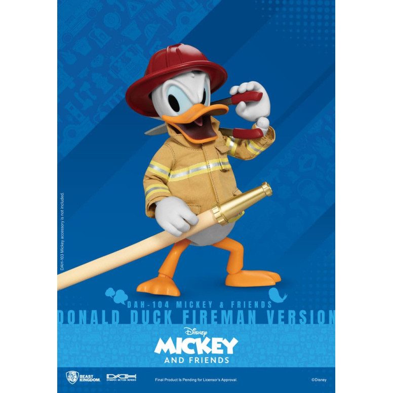 Beast Kingdom - Topolino & Friends - Paperino Pompiere Ver. action figure Dynamic Action Heroes 1/9