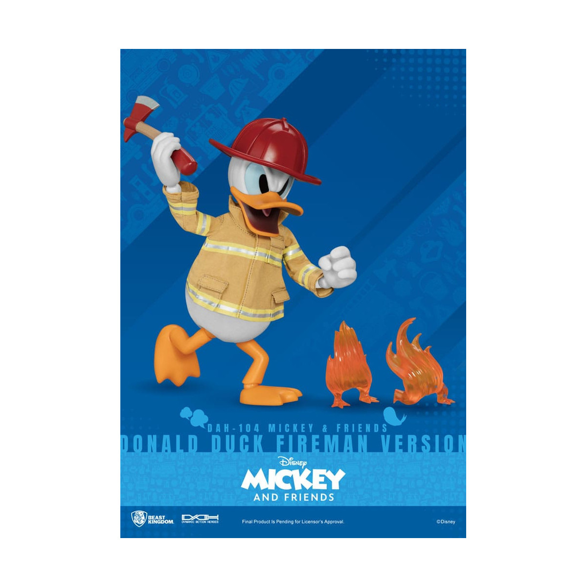Beast Kingdom - Topolino & Friends - Paperino Pompiere Ver. action figure Dynamic Action Heroes 1/9