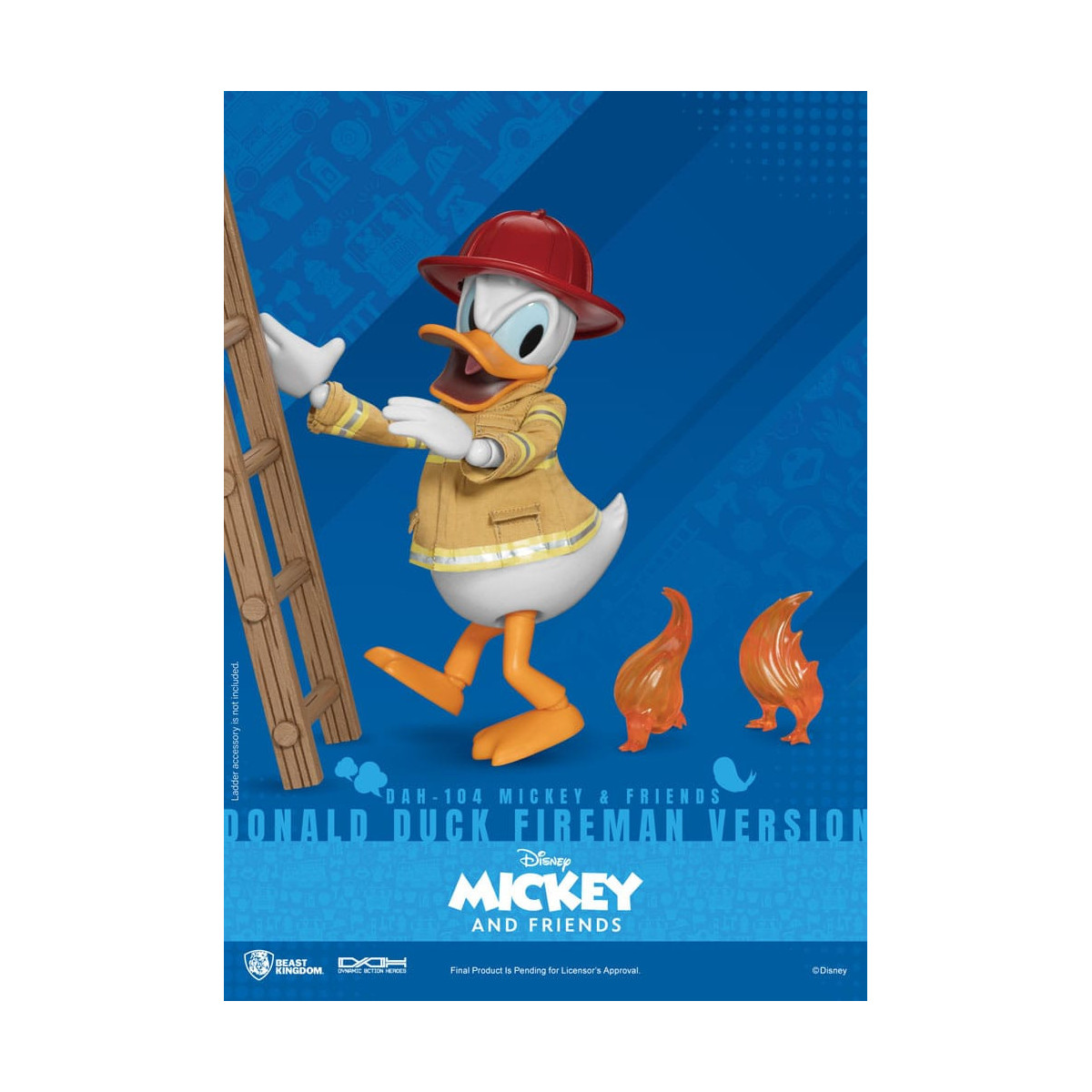 Beast Kingdom - Topolino & Friends - Paperino Pompiere Ver. action figure Dynamic Action Heroes 1/9