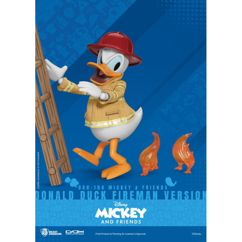 Beast Kingdom - Topolino & Friends - Paperino Pompiere Ver. action figure Dynamic Action Heroes 1/9
