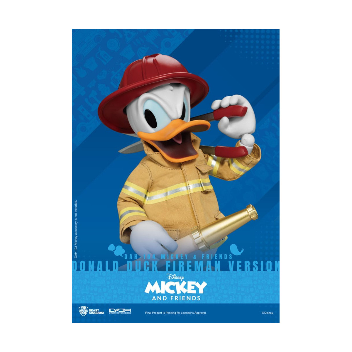 Beast Kingdom - Topolino & Friends - Paperino Pompiere Ver. action figure Dynamic Action Heroes 1/9