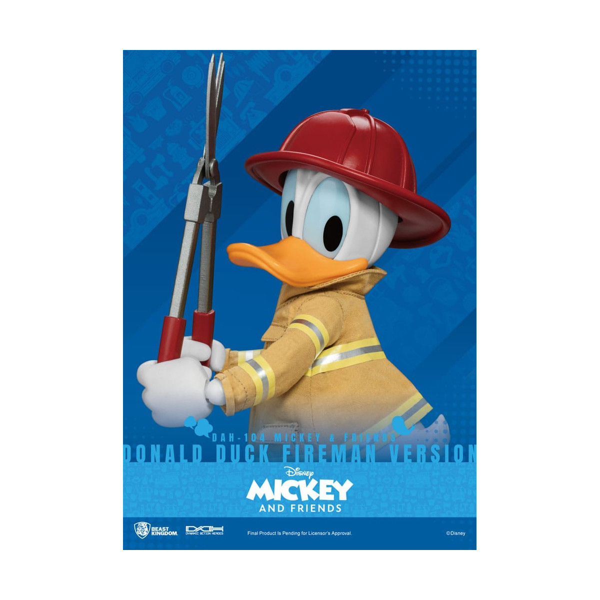 Beast Kingdom - Topolino & Friends - Paperino Pompiere Ver. action figure Dynamic Action Heroes 1/9