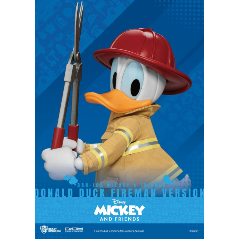 Beast Kingdom - Topolino & Friends - Paperino Pompiere Ver. action figure Dynamic Action Heroes 1/9