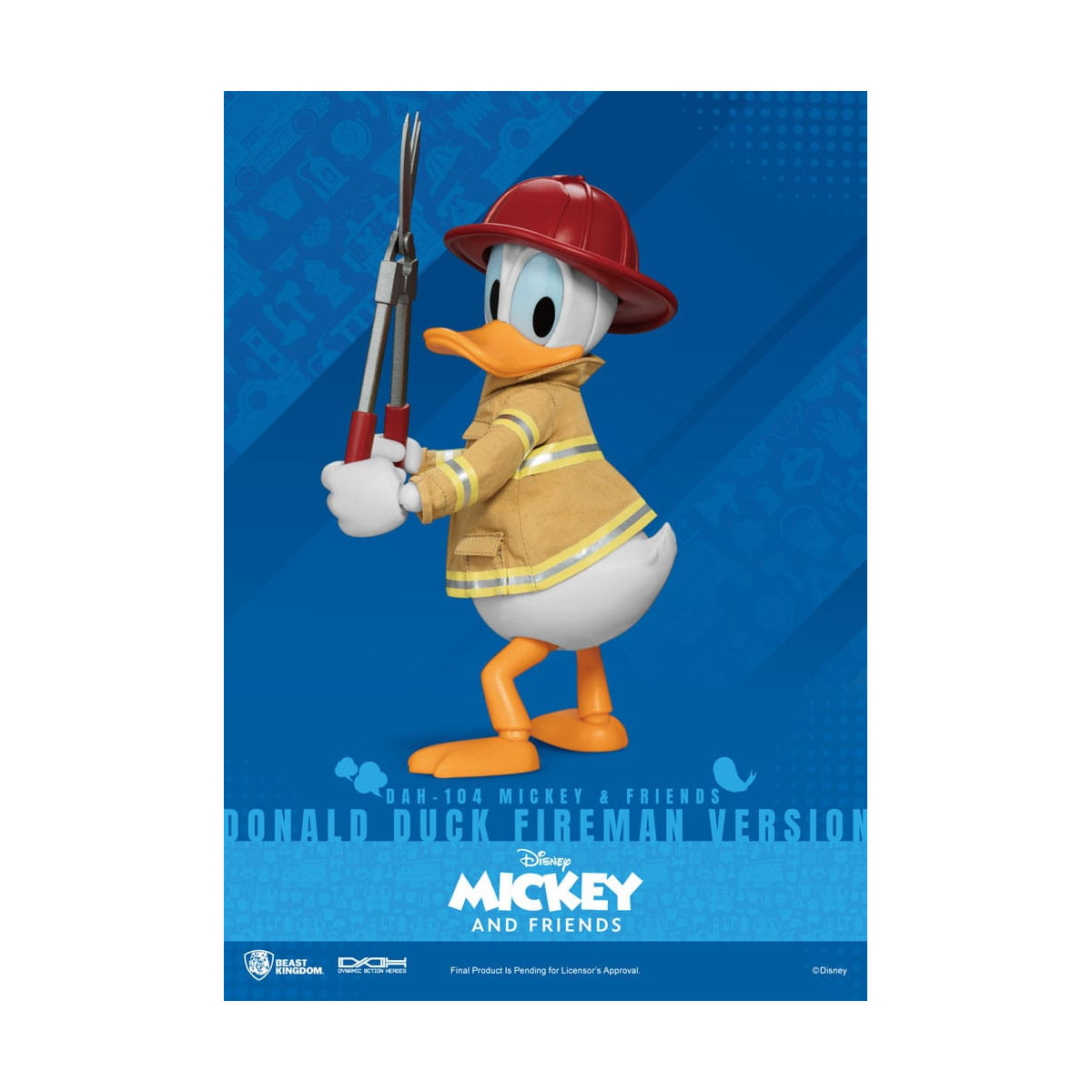 Beast Kingdom - Topolino & Friends - Paperino Pompiere Ver. action figure Dynamic Action Heroes 1/9