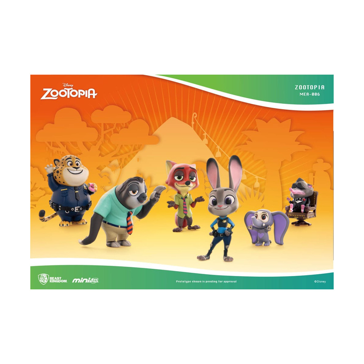Beast Kingdom - Mini Egg Attack - Zootopia - Zootopie - set di 6 mini figure