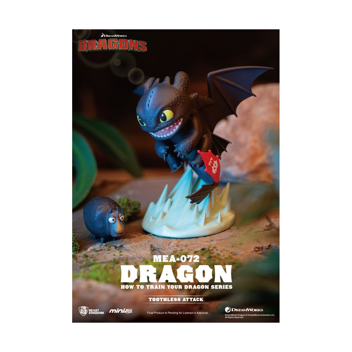 Beast Kingdom - Mini Egg Attack - Come addestrare il tuo Dragon - set di 6 miniature