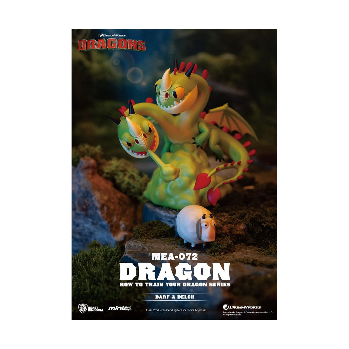Beast Kingdom - Mini Egg Attack - Come addestrare il tuo Dragon - set di 6 miniature
