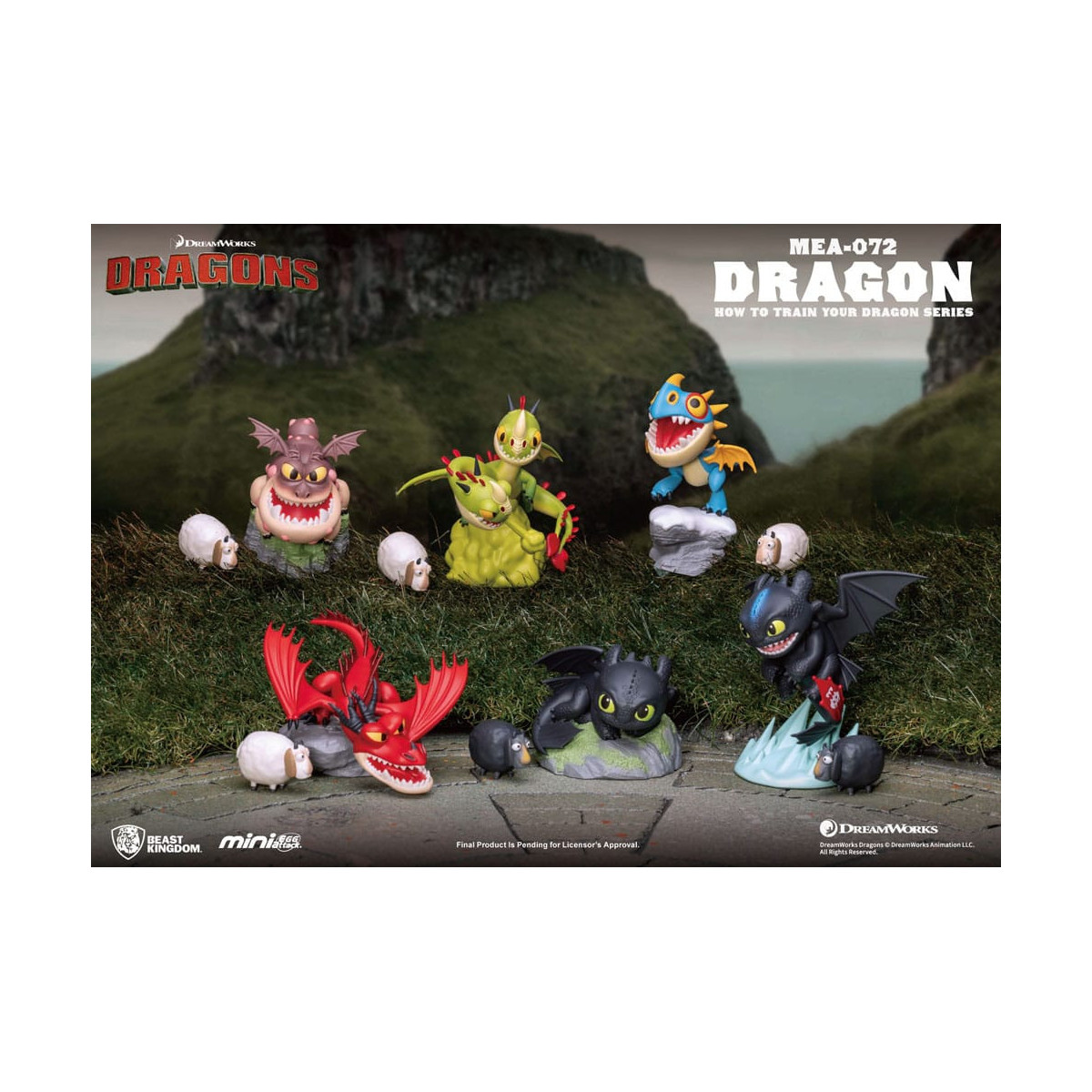 Beast Kingdom - Mini Egg Attack - Come addestrare il tuo Dragon - set di 6 miniature