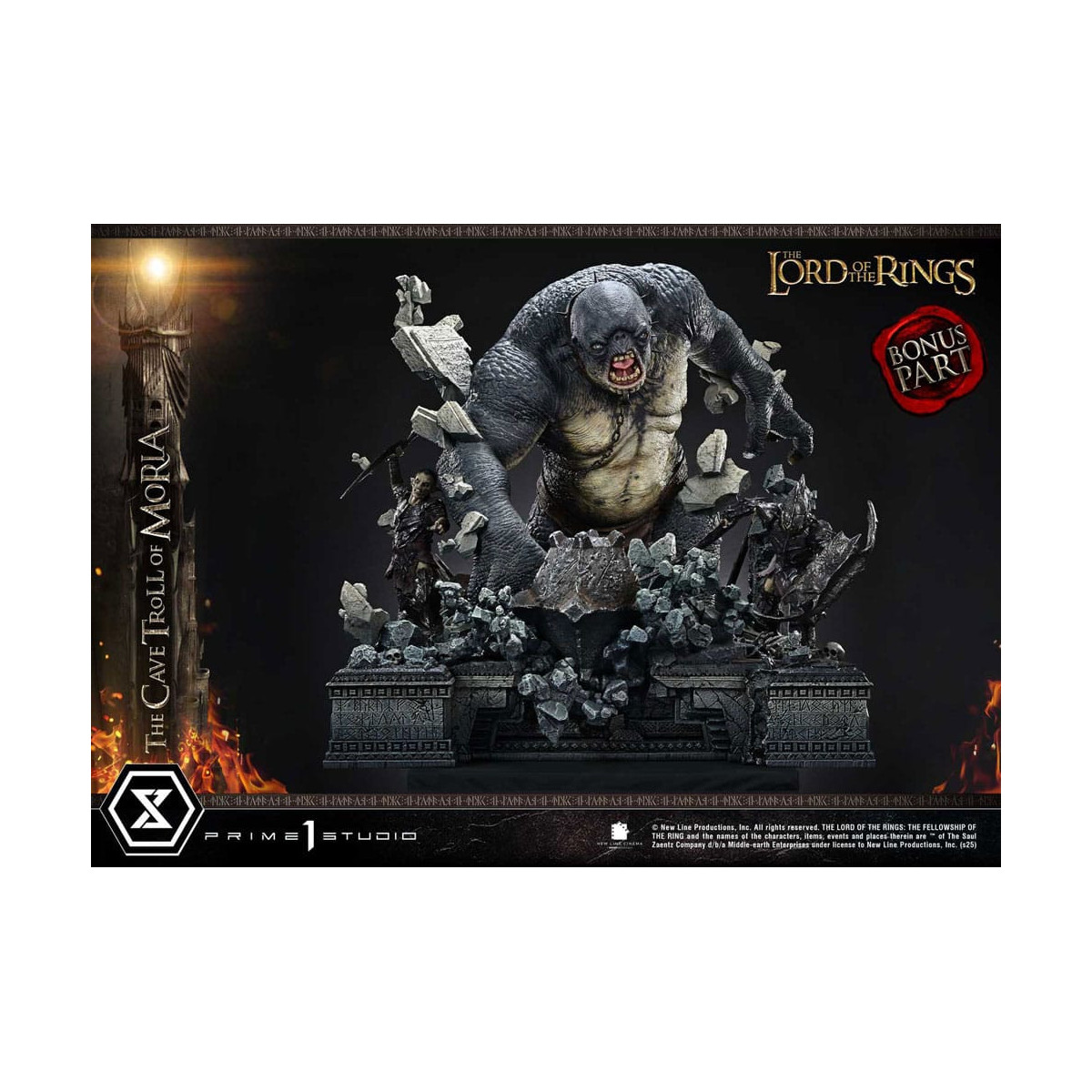 Prime 1 Studio - Troll della Caverna di Moria Versione Bonus - Il Signore degli Anelli Serie Premium Masterline 1/6