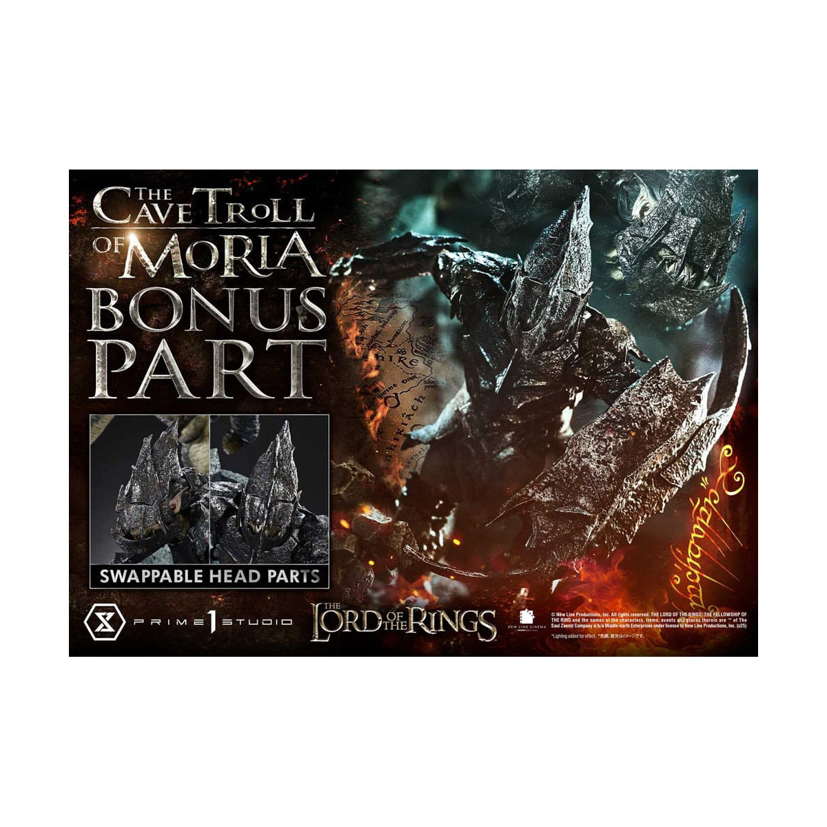 Prime 1 Studio - Troll della Caverna di Moria Versione Bonus - Il Signore degli Anelli Serie Premium Masterline 1/6