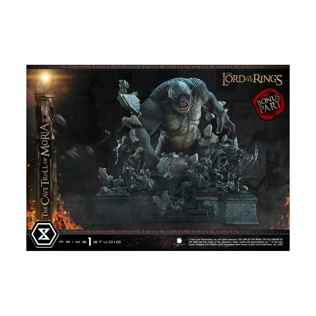 Prime 1 Studio - Troll della Caverna di Moria Versione Bonus - Il Signore degli Anelli Serie Premium Masterline 1/6