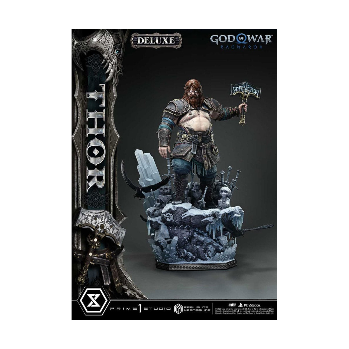 Prime 1 Studio - God of War: Ragnarok - Thor Deluxe Bonus Version - Real Elite Masterline Series 1/3
