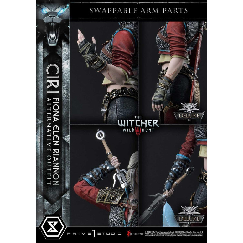 Prime 1 Studio - The Witcher 3: Caccia Selvaggia - Ciri Fiona Elen Riannon Abito alternativo DX Versione Bonus Masterline Premiu