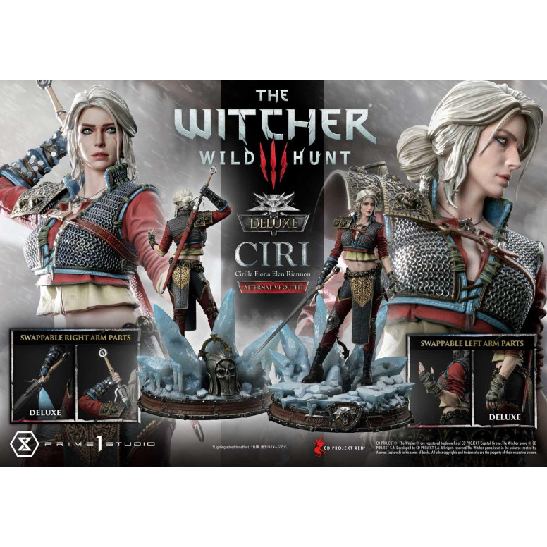 Prime 1 Studio - The Witcher 3: Caccia Selvaggia - Ciri Fiona Elen Riannon Abito alternativo DX Versione Bonus Masterline Premiu
