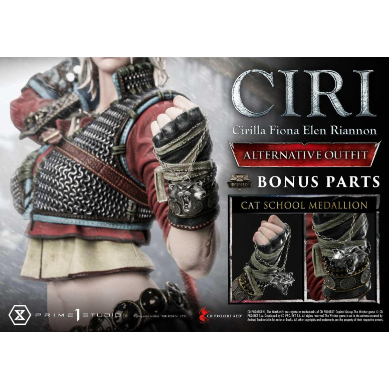 Prime 1 Studio - The Witcher 3: Caccia Selvaggia - Ciri Fiona Elen Riannon Abito alternativo DX Versione Bonus Masterline Premiu