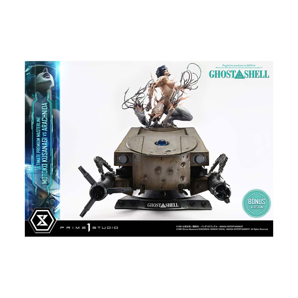 Prime 1 Studio Ghost in the Shell - Motoko Kusanagi vs Arachnida Versione bonus Serie Ultimate Premium Masterline 1/4