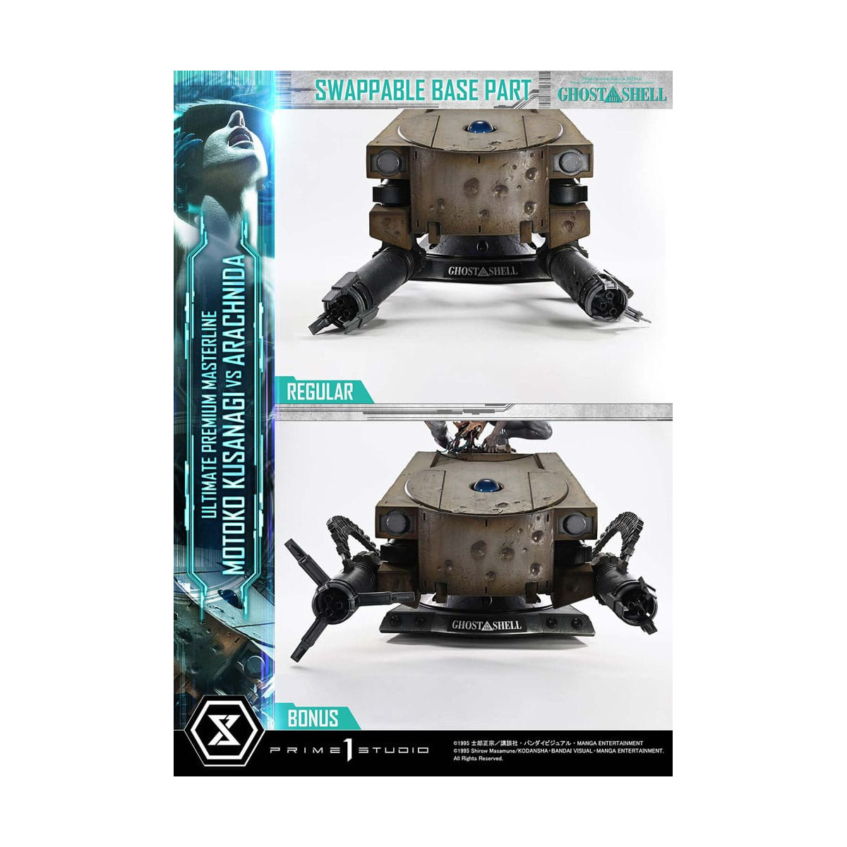 Prime 1 Studio Ghost in the Shell - Motoko Kusanagi vs Arachnida Versione bonus Serie Ultimate Premium Masterline 1/4