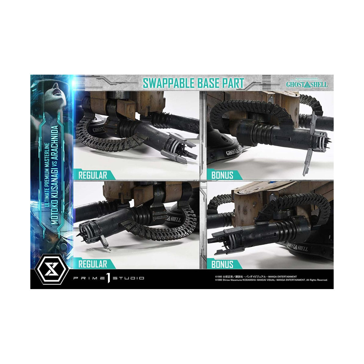 Prime 1 Studio Ghost in the Shell - Motoko Kusanagi vs Arachnida Versione bonus Serie Ultimate Premium Masterline 1/4