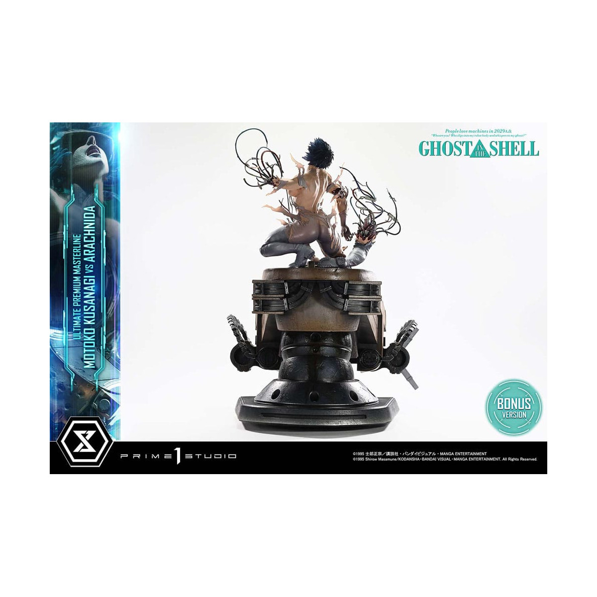 Prime 1 Studio Ghost in the Shell - Motoko Kusanagi vs Arachnida Versione bonus Serie Ultimate Premium Masterline 1/4