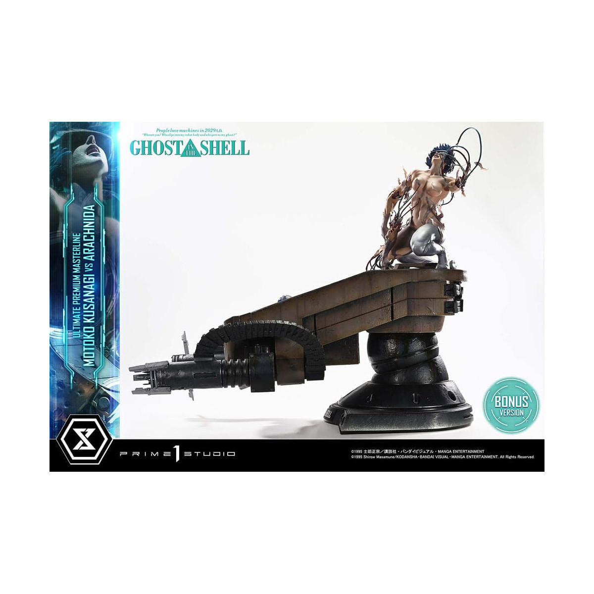 Prime 1 Studio Ghost in the Shell - Motoko Kusanagi vs Arachnida Versione bonus Serie Ultimate Premium Masterline 1/4