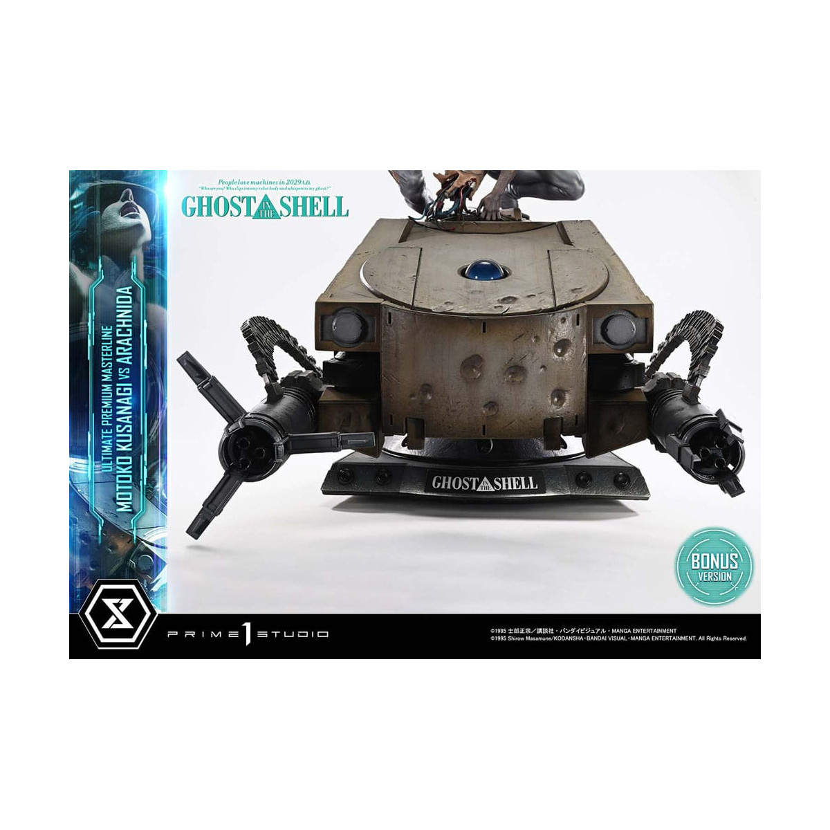 Prime 1 Studio Ghost in the Shell - Motoko Kusanagi vs Arachnida Versione bonus Serie Ultimate Premium Masterline 1/4