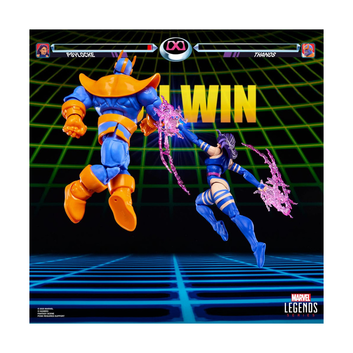 Hasbro Marvel Legends Serie Gamerverse - Psylocke contro Thanos