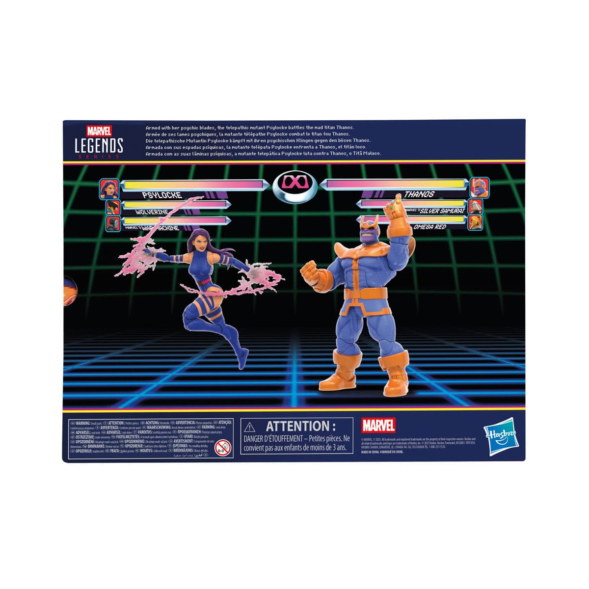 Hasbro Marvel Legends Serie Gamerverse - Psylocke contro Thanos