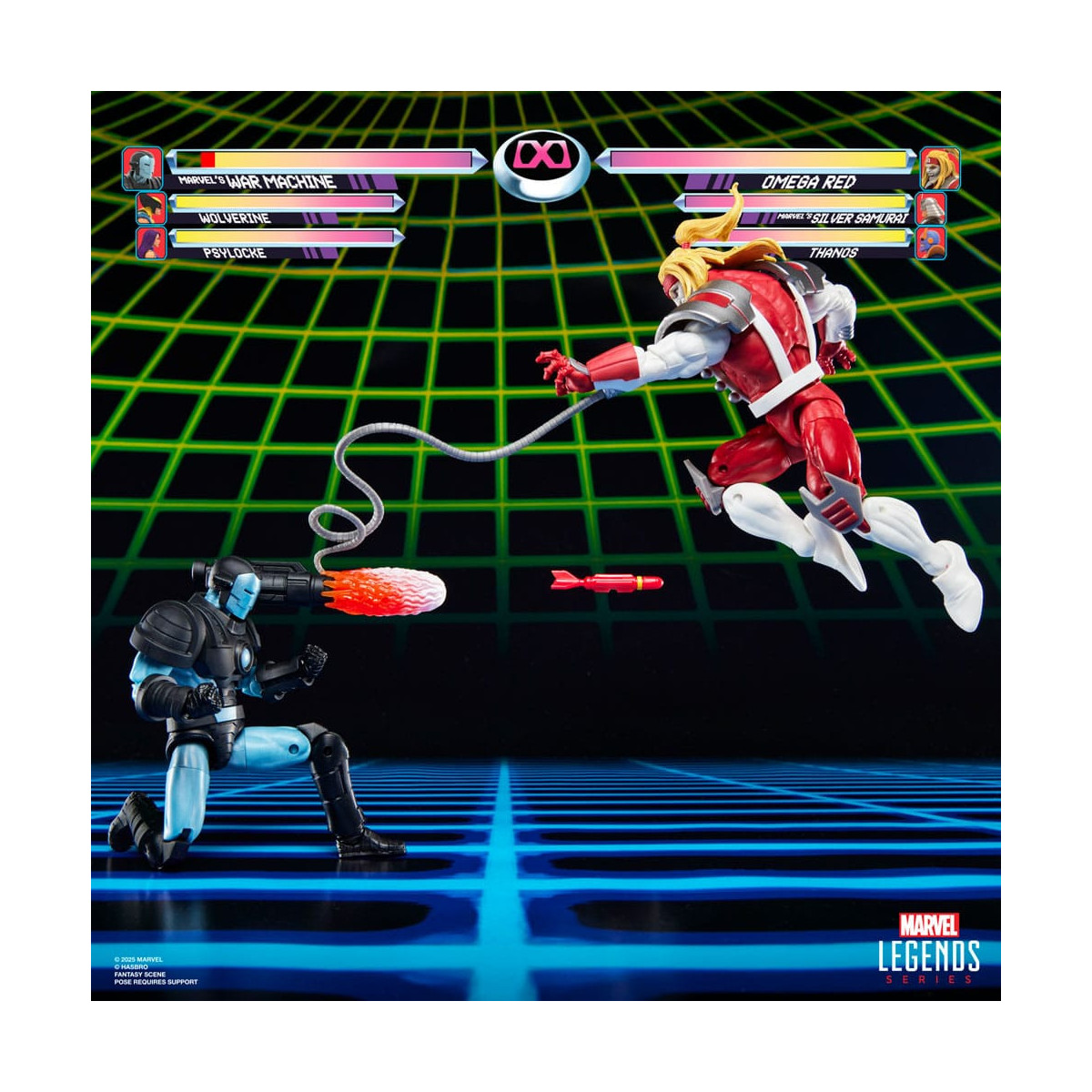 Hasbro Marvel Legends Serie Gamerverse - War Machine contro Omega Red