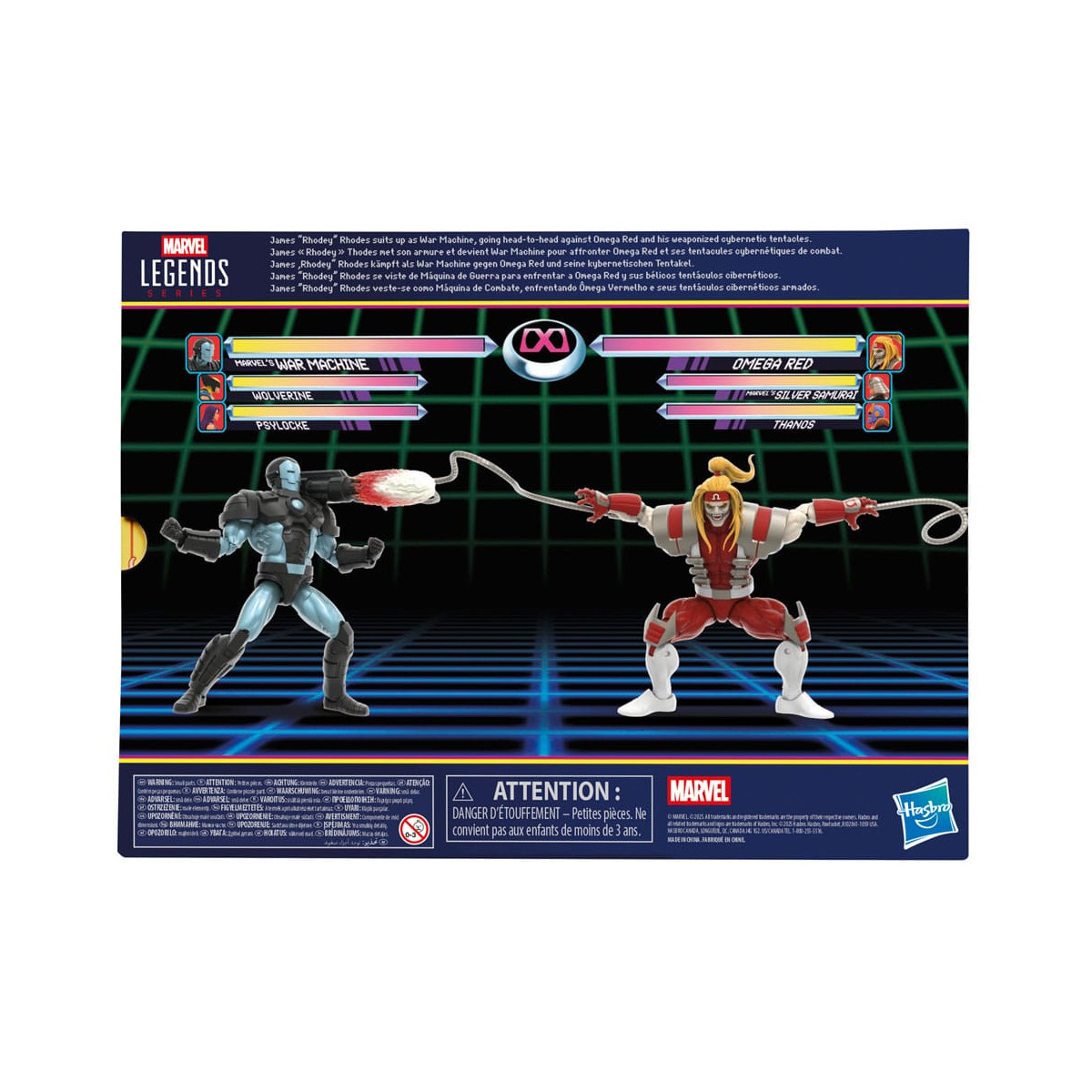 Hasbro Marvel Legends Serie Gamerverse - War Machine contro Omega Red