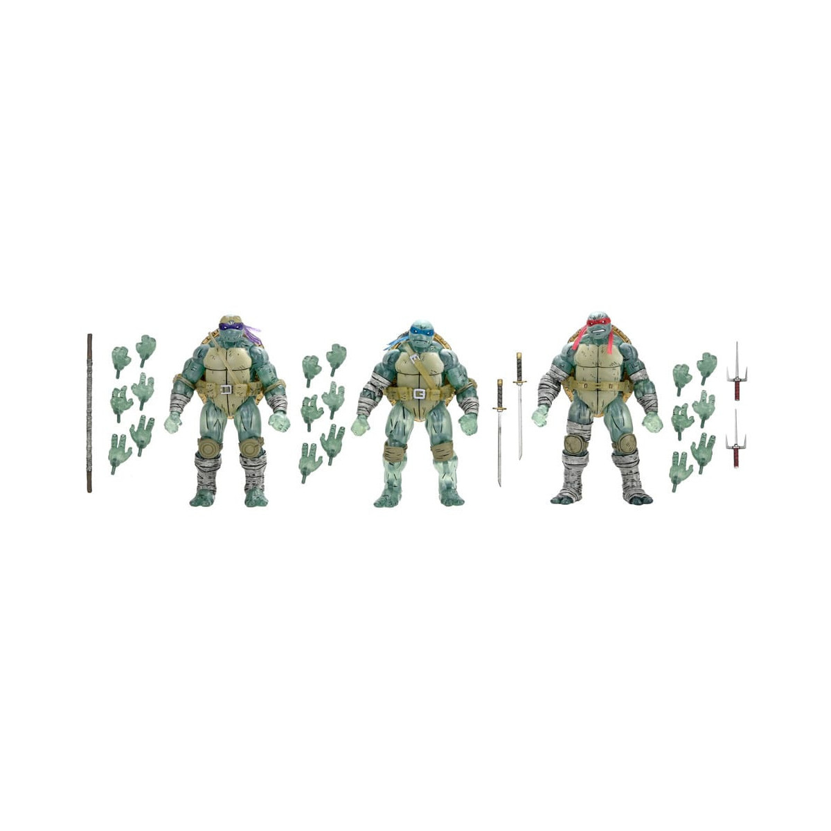 NECA - IDW Comics - Fratelli fantasma 3 pack - L'ultimo Ronin - TMNT