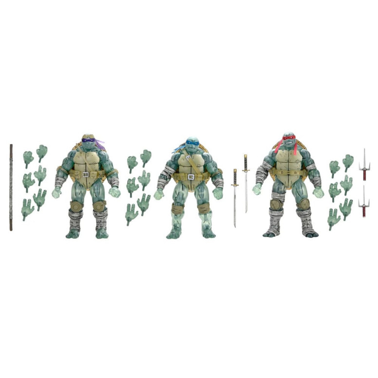 NECA - IDW Comics - Fratelli fantasma 3 pack - L'ultimo Ronin - TMNT