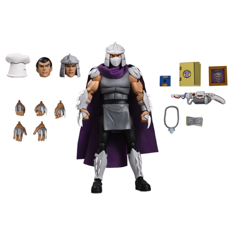 NECA - Ultimate Shredder VHS (colori classici) - Cartone animato TMNT