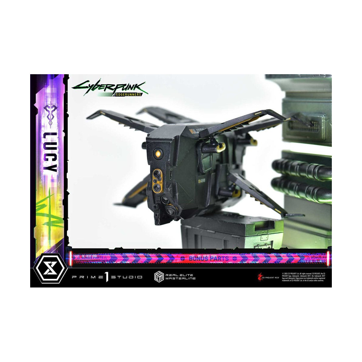Prime 1 Studio - Cyberpunk: Edgerunners - Lucy Deluxe Versione Bonus Serie Real Elite Masterline 1/4