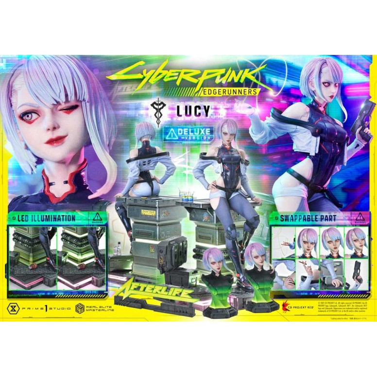 Prime 1 Studio - Cyberpunk: Edgerunners - Lucy Deluxe Versione Bonus Serie Real Elite Masterline 1/4