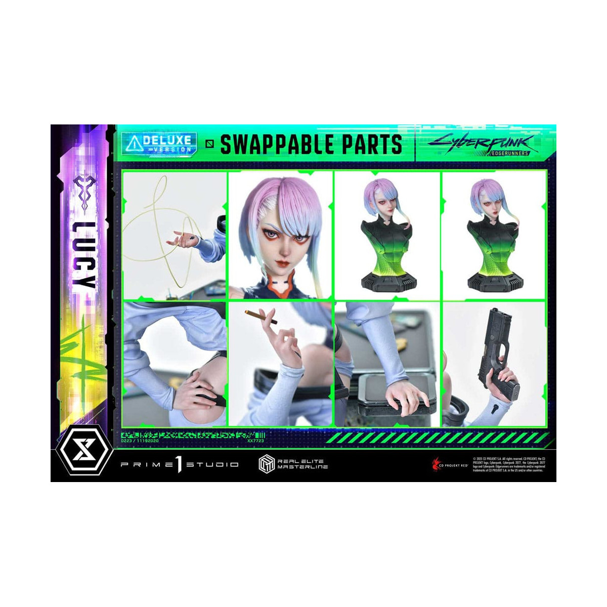 Prime 1 Studio - Cyberpunk: Edgerunners - Lucy Deluxe Versione Bonus Serie Real Elite Masterline 1/4