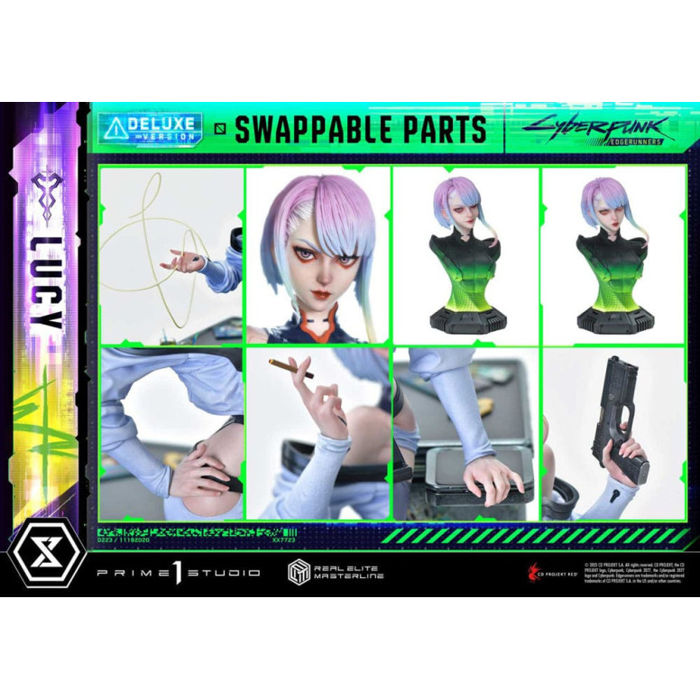 Prime 1 Studio - Cyberpunk: Edgerunners - Lucy Deluxe Versione Bonus Serie Real Elite Masterline 1/4