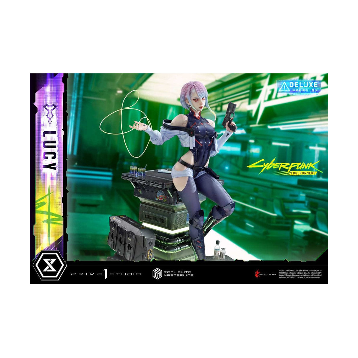 Prime 1 Studio - Cyberpunk: Edgerunners - Lucy Deluxe Versione Bonus Serie Real Elite Masterline 1/4