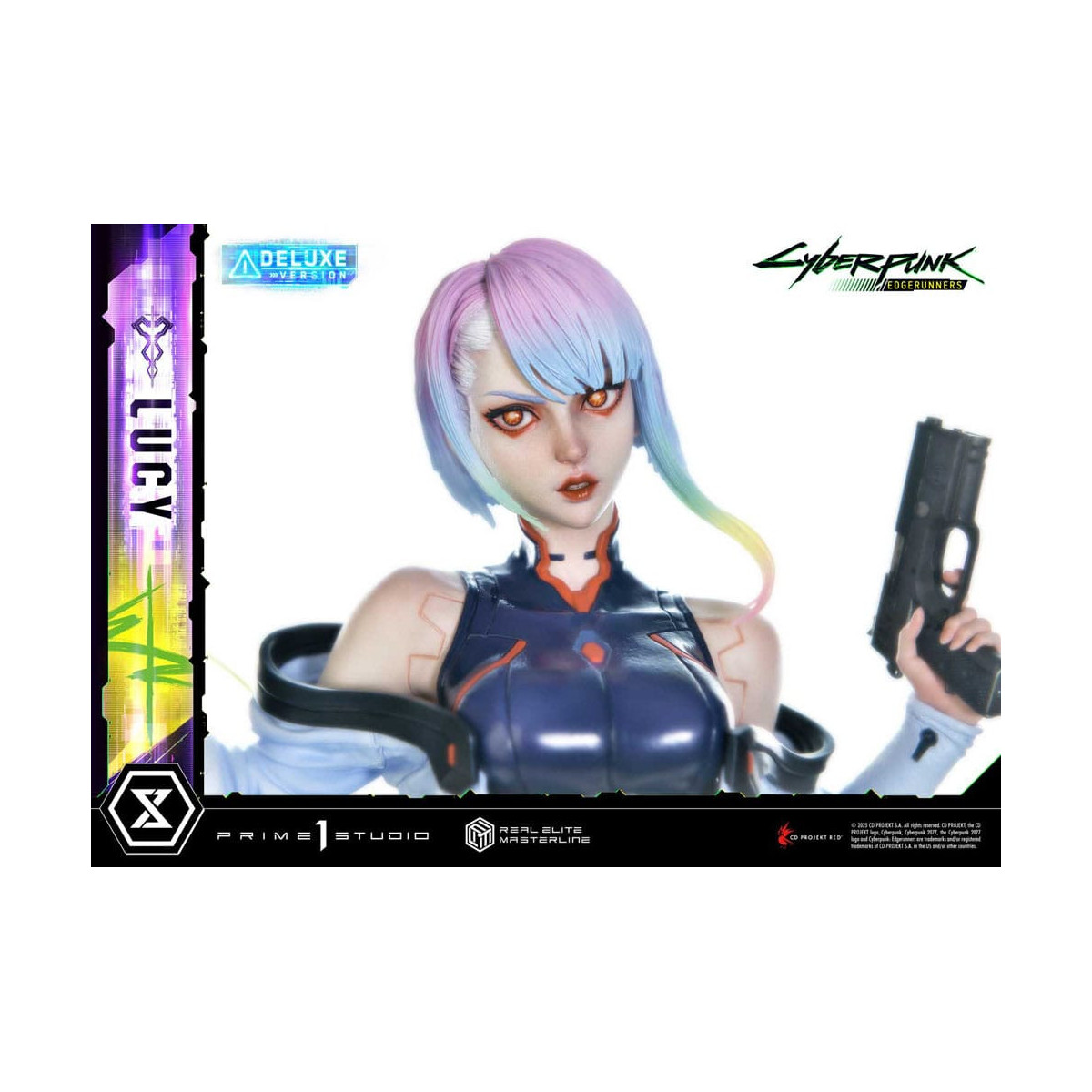 Prime 1 Studio - Cyberpunk: Edgerunners - Lucy Deluxe Versione Bonus Serie Real Elite Masterline 1/4