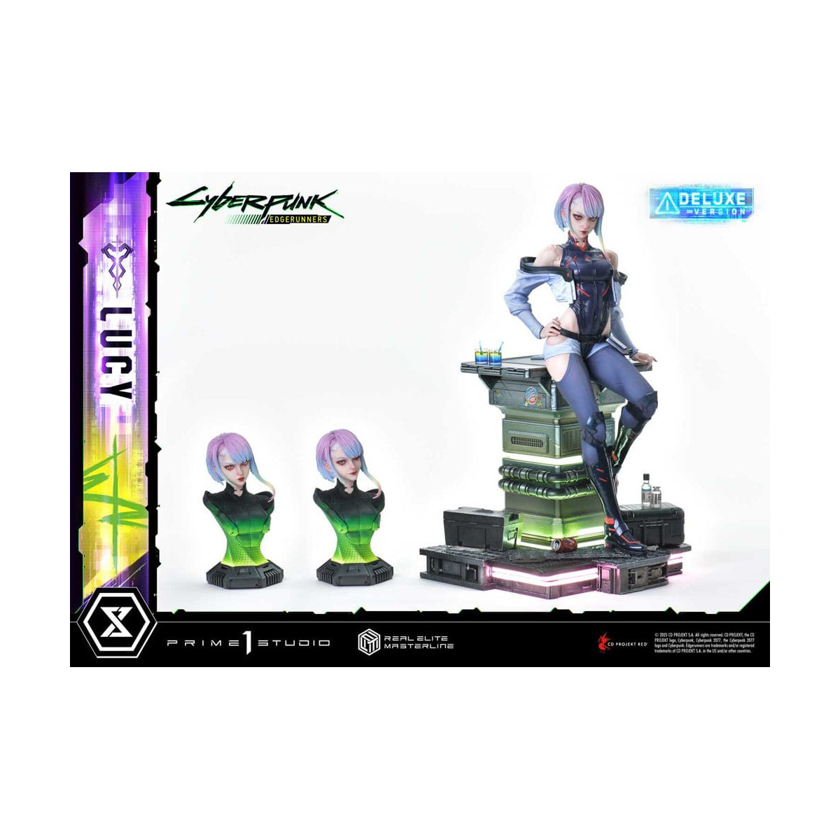 Prime 1 Studio - Cyberpunk: Edgerunners - Lucy Deluxe Versione Bonus Serie Real Elite Masterline 1/4
