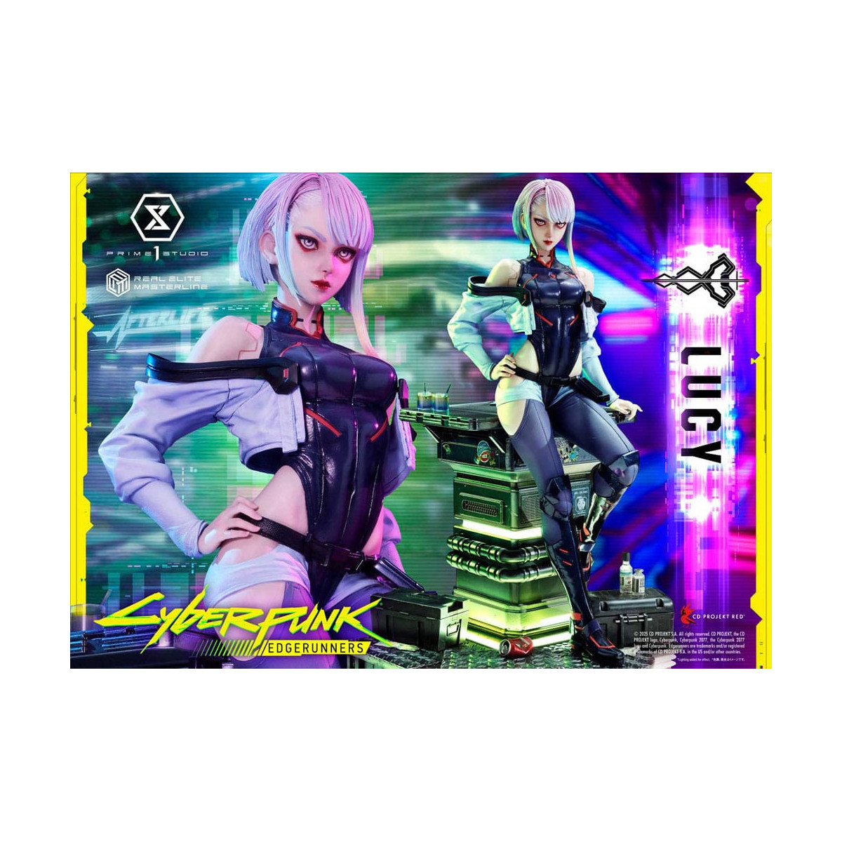 Prime 1 Studio - Cyberpunk: Edgerunners - Lucy Deluxe Versione Bonus Serie Real Elite Masterline 1/4