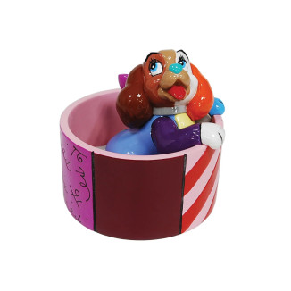 Enesco Disney - Mini figura Romero Britto Lady 70° Anniversario - Lady e il vagabondo