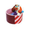 Enesco Disney - Mini figura Romero Britto Lady 70° Anniversario - Lady e il vagabondo