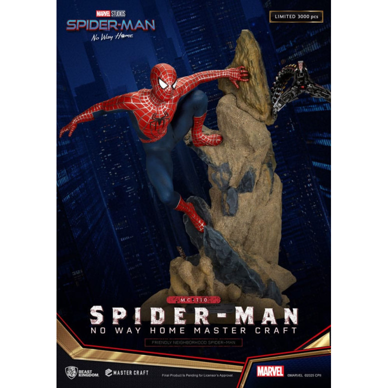 Beast Kingdom Marvel - Master Craft L'amichevole Spider-Man di quartiere - Spider-Man: Non c'è via di casa