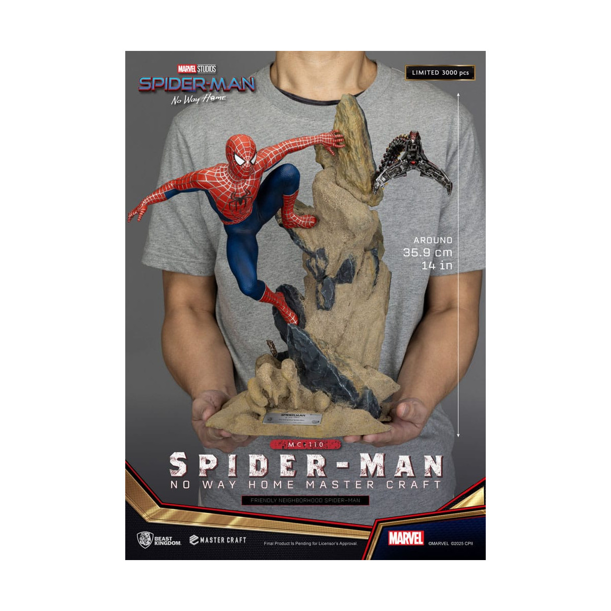 Beast Kingdom Marvel - Master Craft L'amichevole Spider-Man di quartiere - Spider-Man: Non c'è via di casa