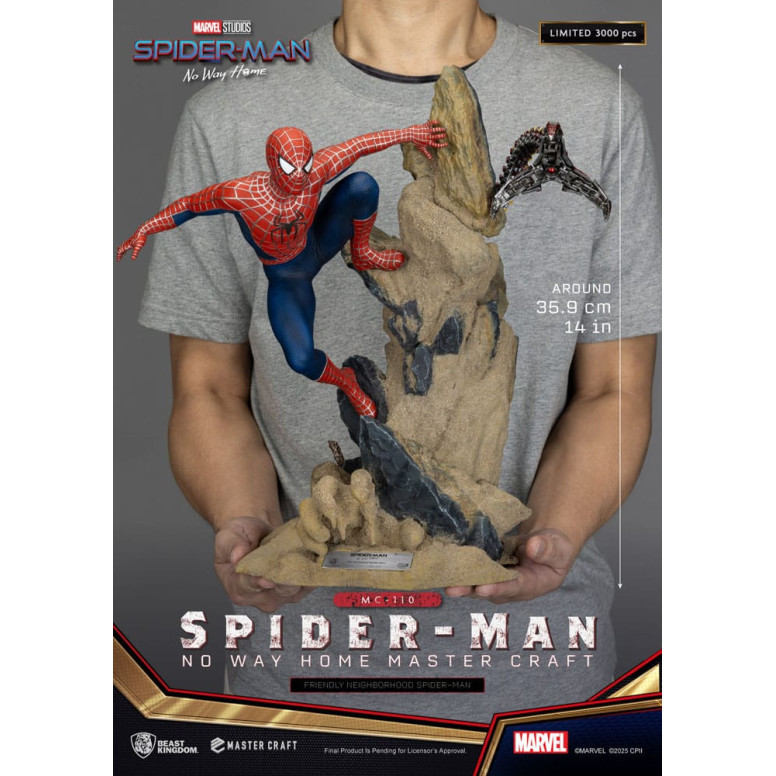 Beast Kingdom Marvel - Master Craft L'amichevole Spider-Man di quartiere - Spider-Man: Non c'è via di casa