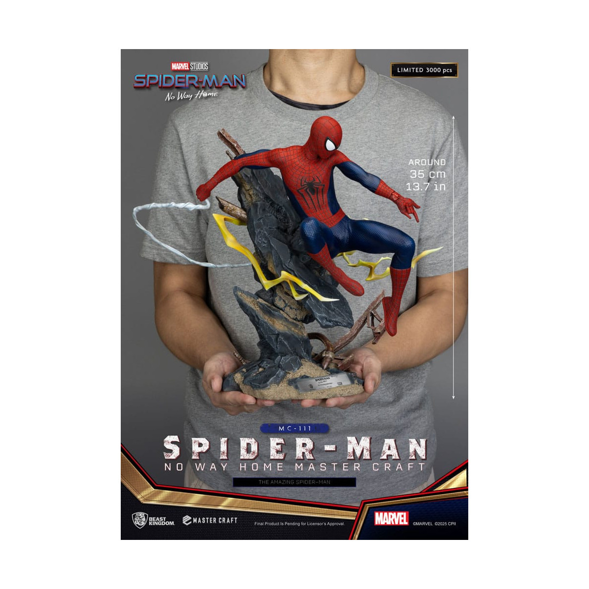 Beast Kingdom Marvel - Master Craft L'incredibile Uomo Ragno - Spider-Man: Non si torna a casa