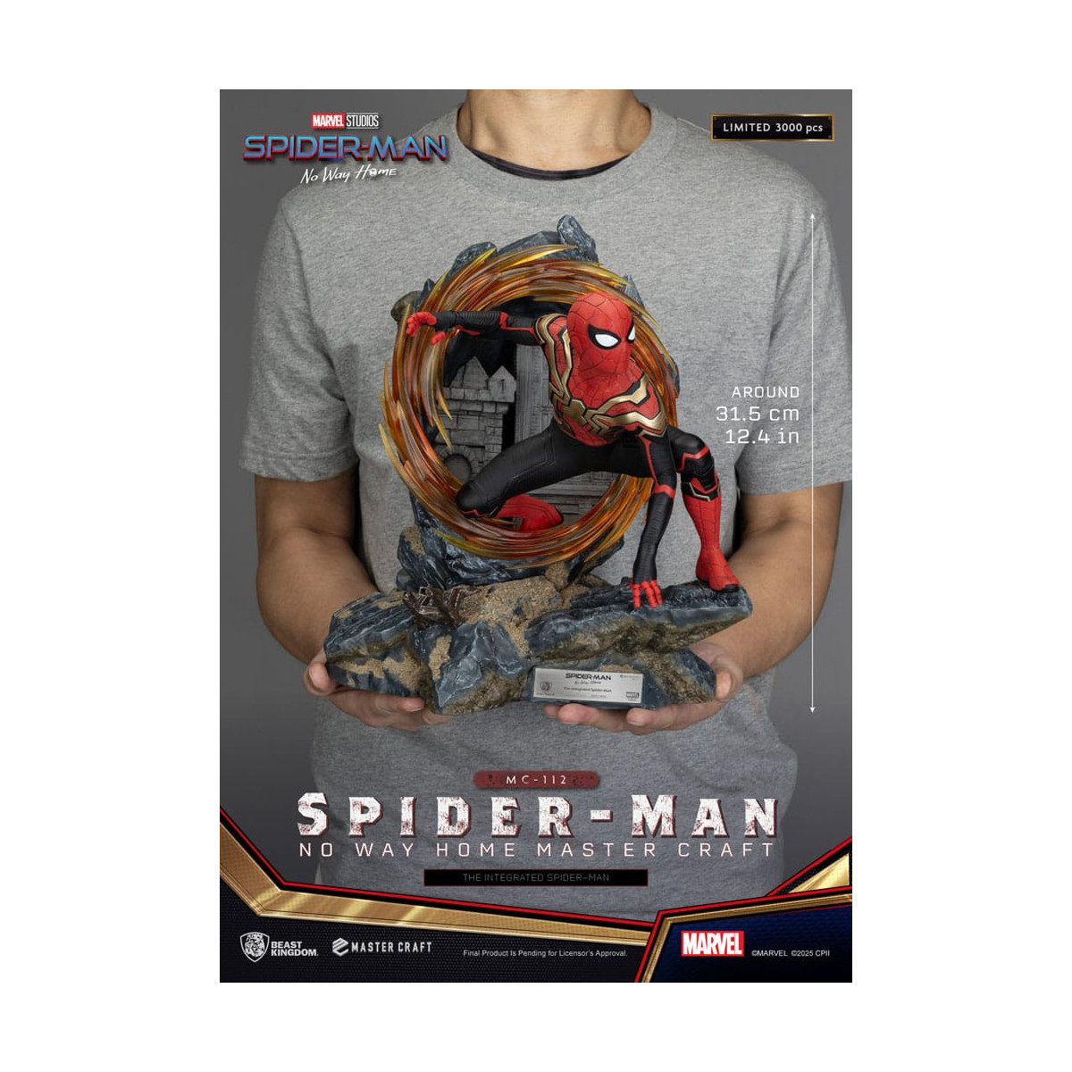 Beast Kingdom Marvel - Master Craft L'incredibile Uomo Ragno - Spider-Man: Non si torna a casa