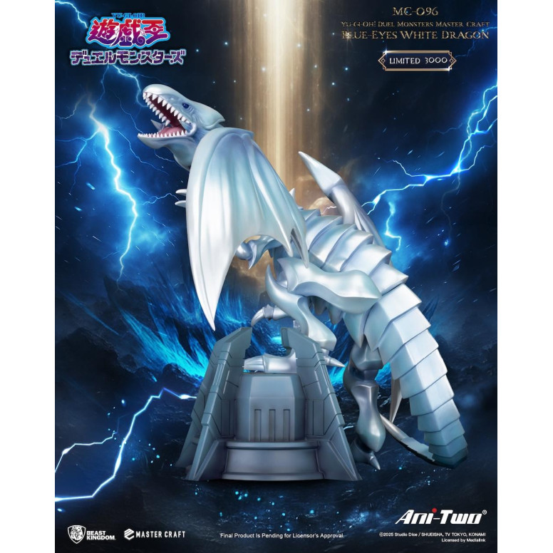 Beast Kingdom - Master Craft YU-GI-OH Duel Monsters - Dragon Bianco con occhi blu
