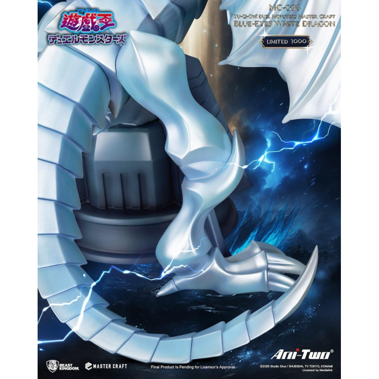 Beast Kingdom - Master Craft YU-GI-OH Duel Monsters - Dragon Bianco con occhi blu